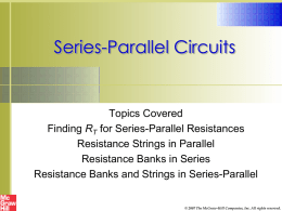 Basic Electronics III Series/Parallel Combination