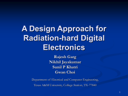 A Design Approch for Radiation-hard Digital Electronics