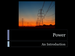 Energy and Power - Effingham County Schools