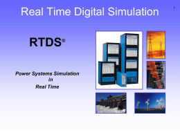 Real Time Digital Simulation