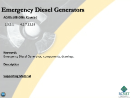 Emergency Diesel Generators (2)