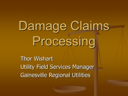 Damage Claims Processing