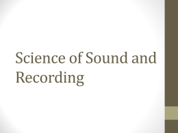 Science of Sound and Recording