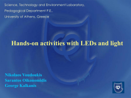 Hands-on Activities with LEDs and Light