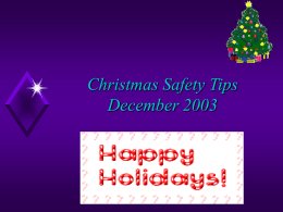 Christmas Safety Tips