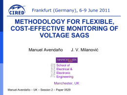 Methodology for Flexible, Cost-Effective Monitoring of Voltage Sags
