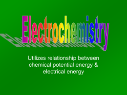 Regents Unit 13: Electrochemistry
