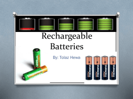 Rechargeable Batteries - WilsonSCH4U-06-2013