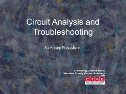 Circuit Analysis And Troubleshooting PowerPoint