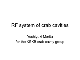 RF system of the crab cavity