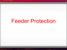 Feeder Protection Presentation