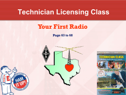 Amateur Radio Technician Class Element 2 Course