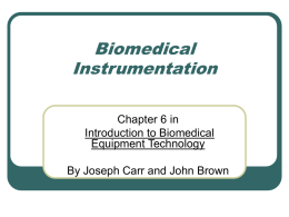 Biomedical Instrumentation Tara Alvarez Ph.D.