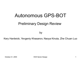 Autonomous GPS-BOT