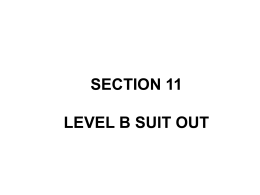 section 11 level b suit out section 12 air monitoring
