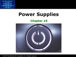 Chapter 8 Power Supplies