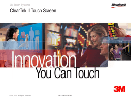 Cleartek II Capacitive Touch Screens