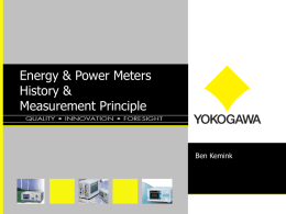 Energy & Power Meters History