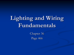 Lighting & Wiring Funds