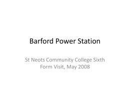 Barford Power Station - Antonine Education