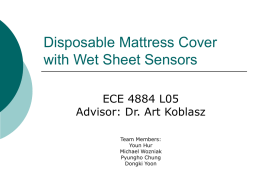 Disposable Mattress Cover with Wet Sheet Sensors