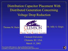 Voltage Stability with Respect to Distributed Generation