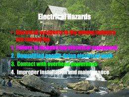 Electrical Hazards - Mine Rescue Association