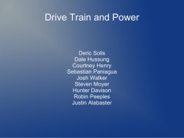 Drive Train and Power