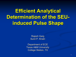 A Fast, Analytical Estimator for the SEU