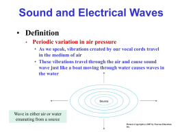 Distinguishing Characteristics Frequency Sound and Electrical Waves