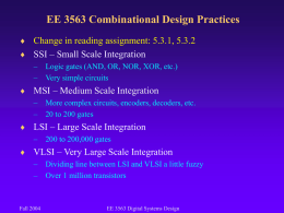EE 3563 Programmable Logic Devices