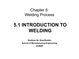 Chapter 5: Welding Process