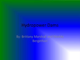 Hydropower Dams - Hopkinton School District