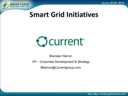 Smart Grid Initiatives