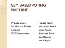 Gsm Based Voting Machine