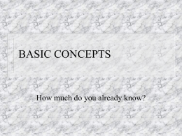 basic concepts - Montgomery College
