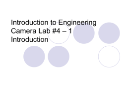 Camera Lab 4 - 1 - Gateway Engineering Education Coalition