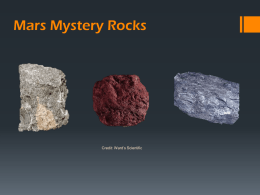 Mars Mystery Rocks Slides