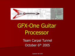 GFX-One Guitar Processor
