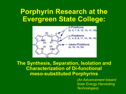 Porphyrins - The Evergreen State College