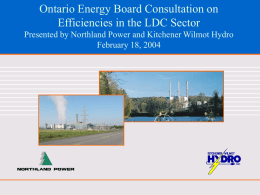 Benefits of DG - Ontario Energy Board