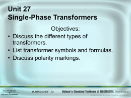 Single phase Transformer