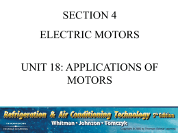 Unit 18Motor Applications