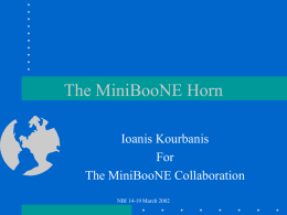 The MiniBooNE Horn