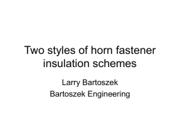 horn fastener insulation