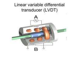 A Linear variable differential transducer (LVDT)