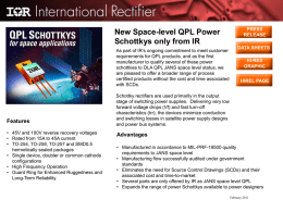 New Space-level QPL Power Schottkys only from IR