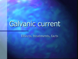 Galvanic current