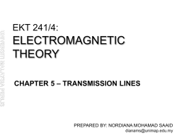 Chapter 5: Transmission Lines