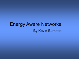 Energy Aware Networks